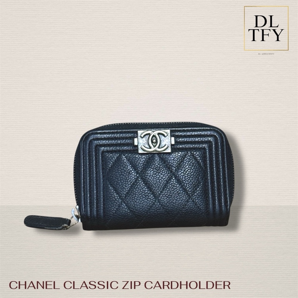 Chanel Le Boy Zip Cardholder
